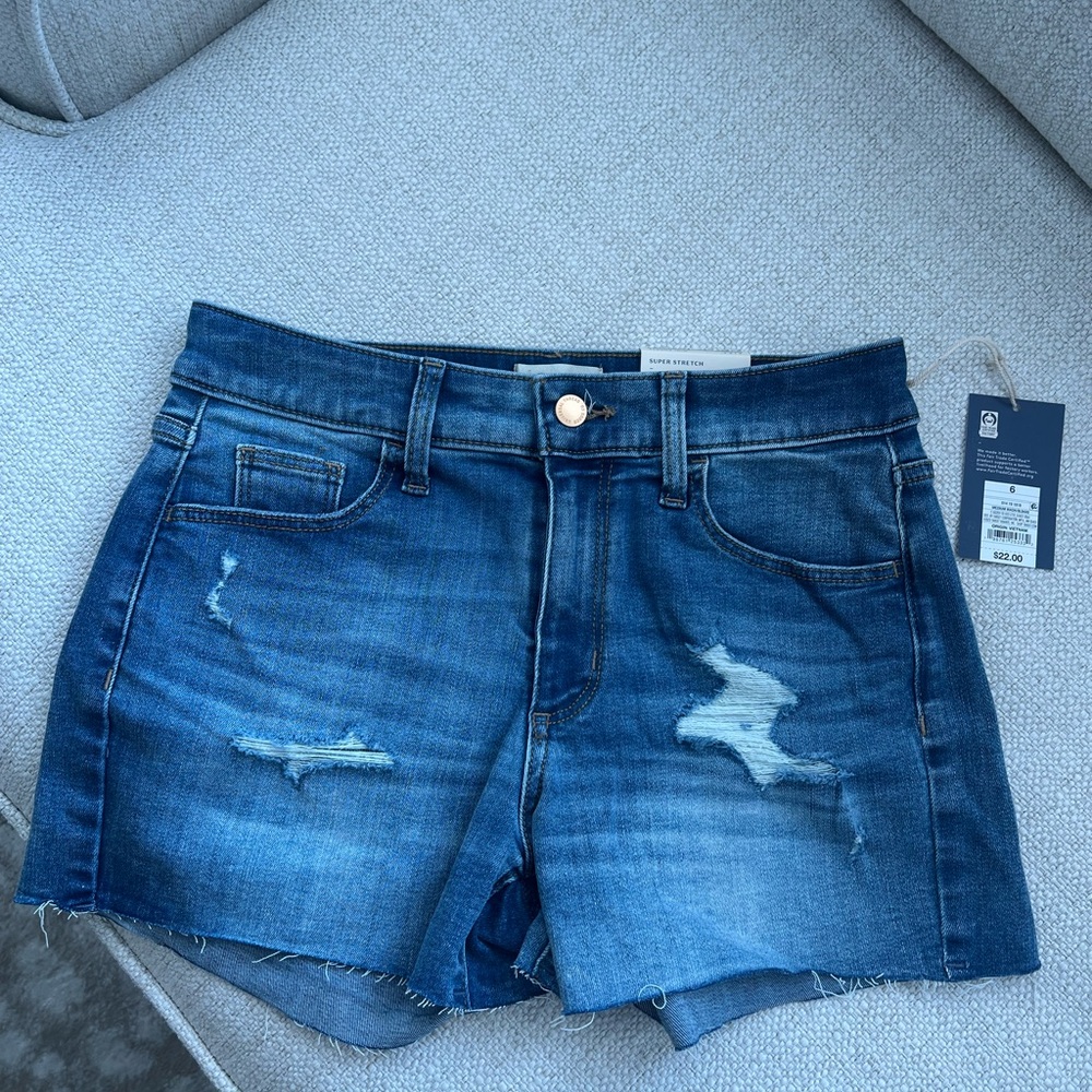 NWT Distressed Blue Jean Shorts